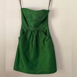 Alfred Sung Emerald Green Strapless Dress